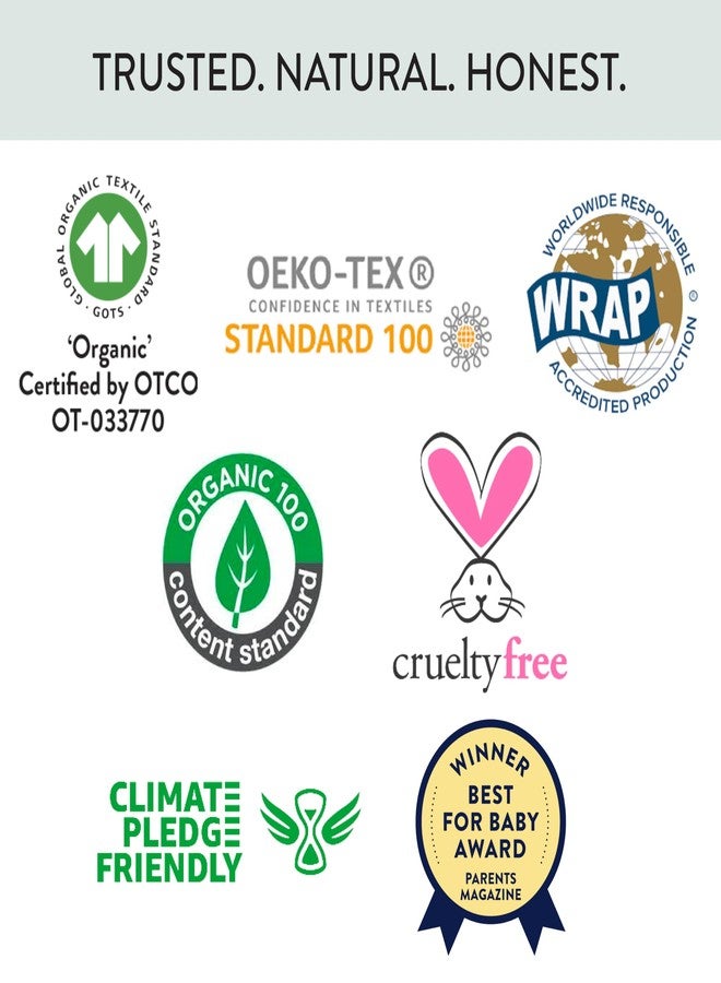 HonestBaby Sleep and Play Footed Pajamas One-Piece Sleeper Jumpsuit Zip-Front Pjs Organic Cotton for Baby Boys, Unisex, Milk N Cookies, 0-3 Months - Image 5