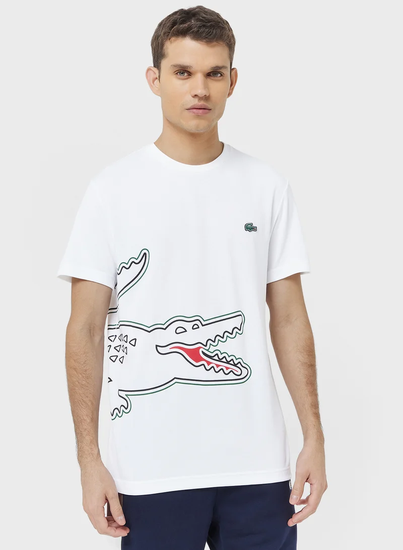 لاكوست Regular Fit Lightweight Crew Neck T-Shirt