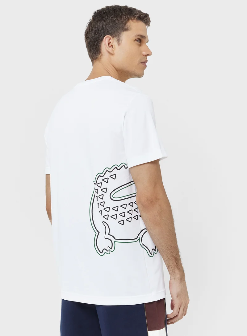 لاكوست Regular Fit Lightweight Crew Neck T-Shirt