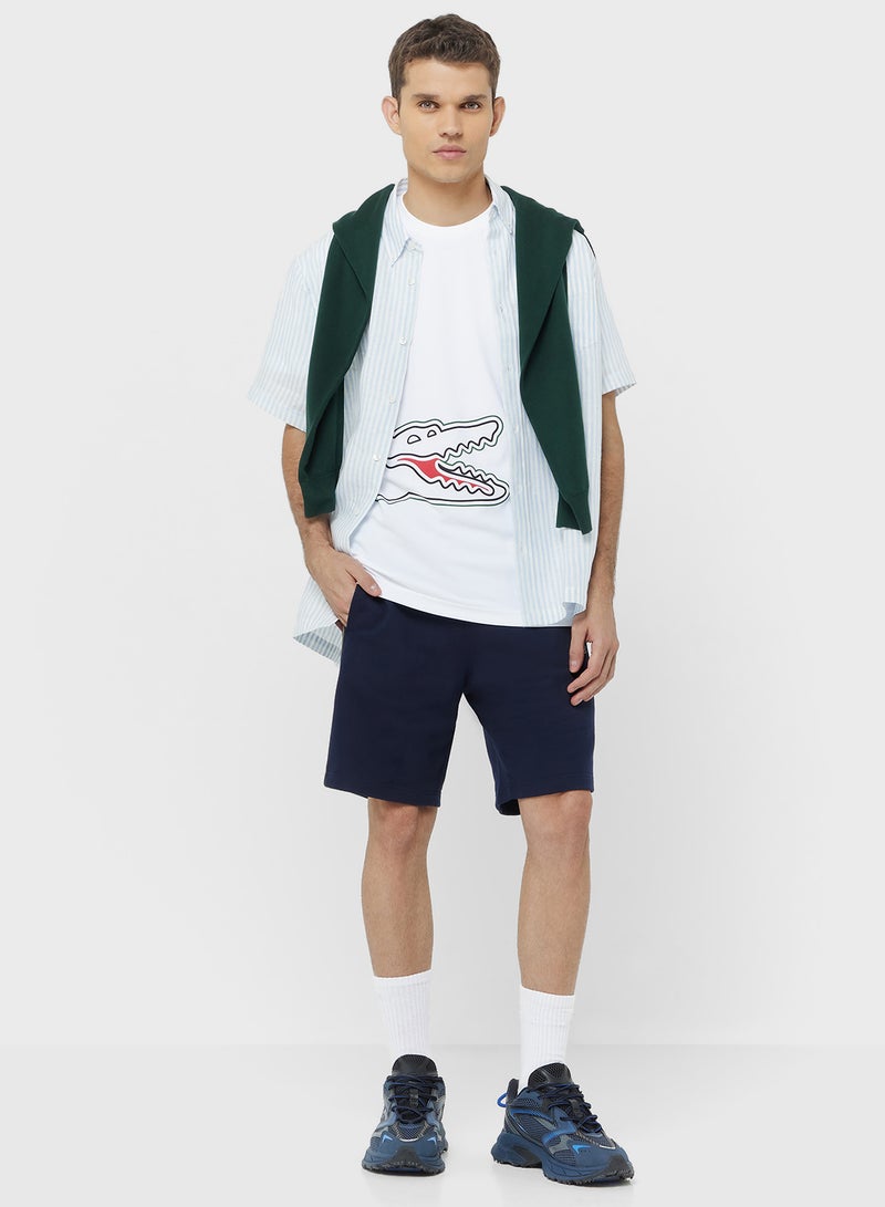 LACOSTE Regular Fit Lightweight Crew Neck T-Shirt - Image 4