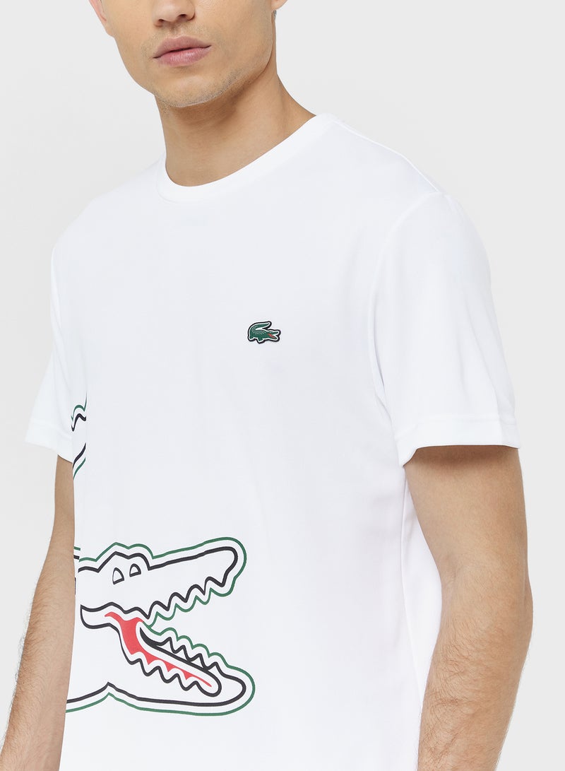 LACOSTE Regular Fit Lightweight Crew Neck T-Shirt - Image 3