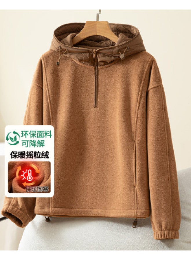 Fapai Fleece Hooded Casual Sports Jacket For Women, Comfortable And Warm Women's Jacket - Image 1