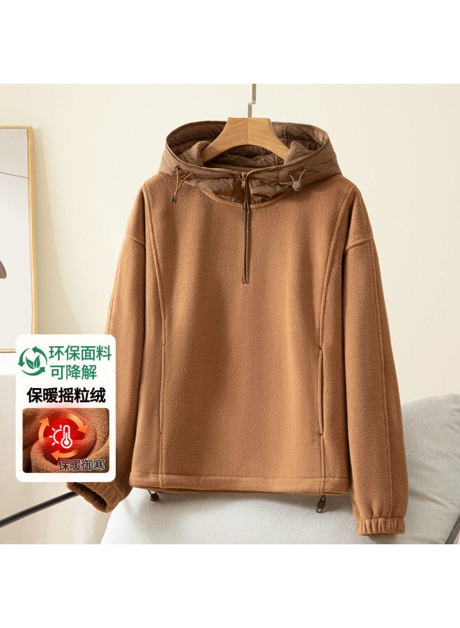 Fapai Fleece Hooded Casual Sports Jacket For Women, Comfortable And Warm Women's Jacket - Image 2
