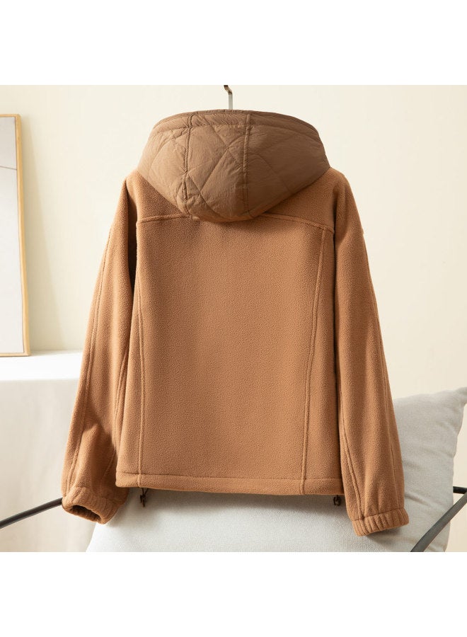 Fapai Fleece Hooded Casual Sports Jacket For Women, Comfortable And Warm Women's Jacket - Image 4