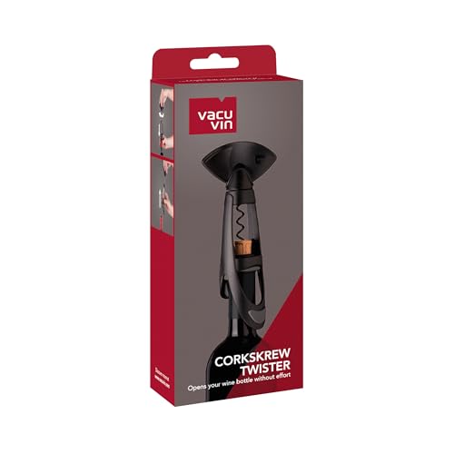 Vacu Vin Twister Corkscrew – Easy-Turn Wine Opener with Comfortable Grip – Removes Corks Smoothly in One Motion – Manual Corkscrew for Natural & Synthetic Corks – Durable & Ergonomic Design - Image 5