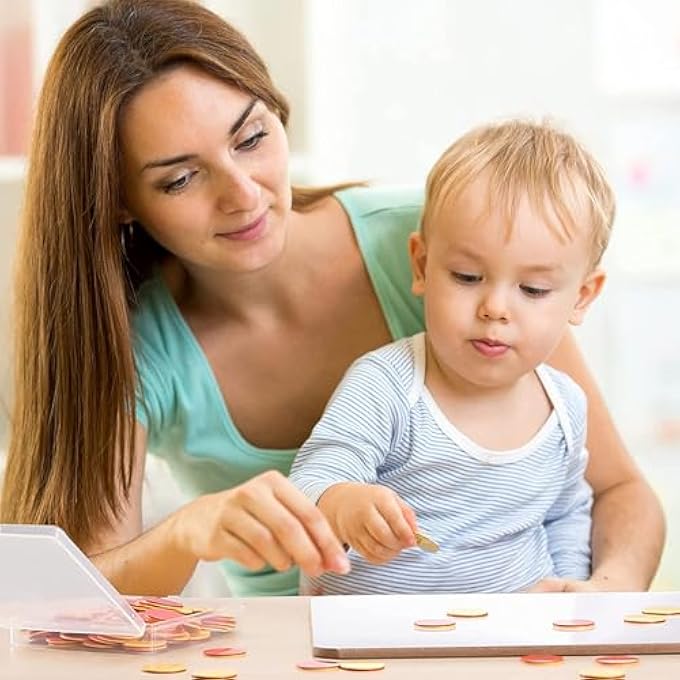 100 PCS TWO COLOR COUNTER, COUNTERS FOR KIDS MATHS, COUNTERS, MATH COUNTER, RED AND YELLOW COUNTERS, MATH COUNTERS FOR KIDS, COUNTING CHIPS - Image 3