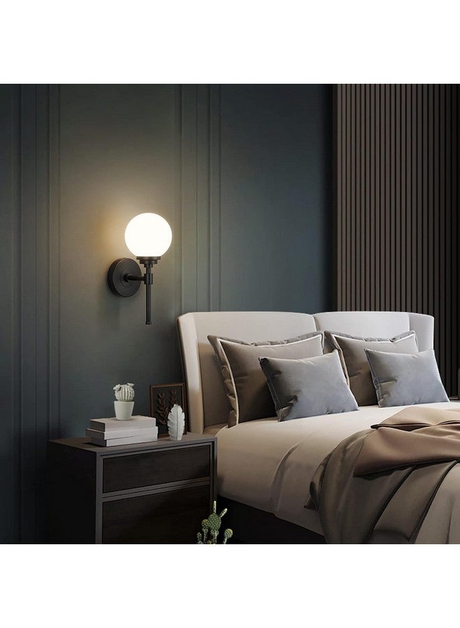 SINOMAN تصميم مصباح الجدار الحديث SINOMAN مع غطاء زجاجي، مصباح إضاءة كلاسيكي مثالي لغرفة النوم، غرفة المعيشة، الممرات، المدخل، المتحف (مع لمبة) - Image 2