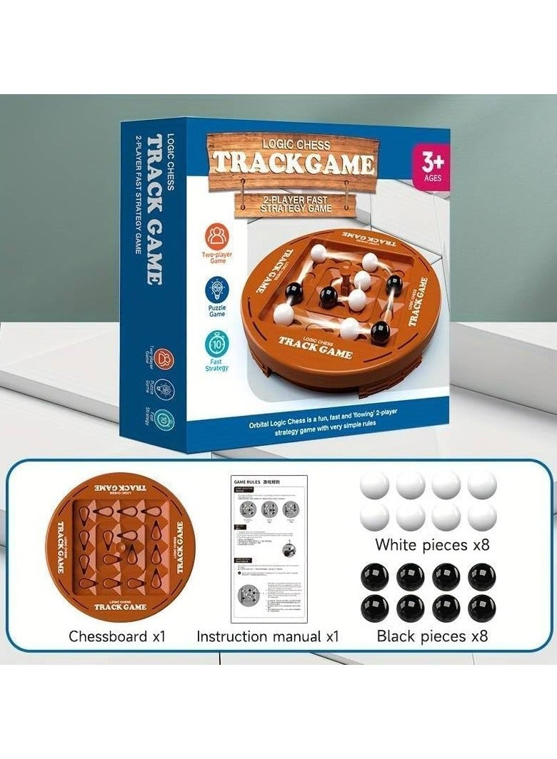 CMGTYYD. لعبة أوربيتال لوجيك اللوحية، لعبة أوربيتال لوجيك اللوحية التعليمية، لعبة أوربيتال لوجيك اللوحية المنطقية، لعبة لوجيك لوجيك تراك الشطرنج اللوحية ل 2 لاعب، ألعاب تفاعلية للوالدين والطفل لتفضيل الحفلات - Image 2