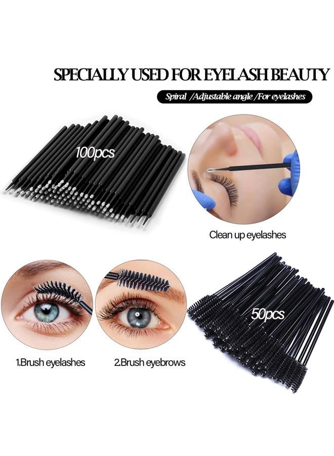 QUKLOGEN Eyelash Extension Supplies Kit with Individual Lash 0.07D Curl Mix 7-15mm USB Lash Fan Dryer Gel Patch Silicone Holder Pad Tweezers Mirror Disposable Mascara Brush Mini Applicator Glue Ring Tapes - Image 3