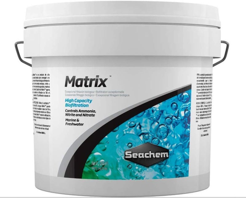 Seachem Matrix High Capacity Biofiltration Media - 4 Liters for Marine and Freshwater Aquariums - Image 1