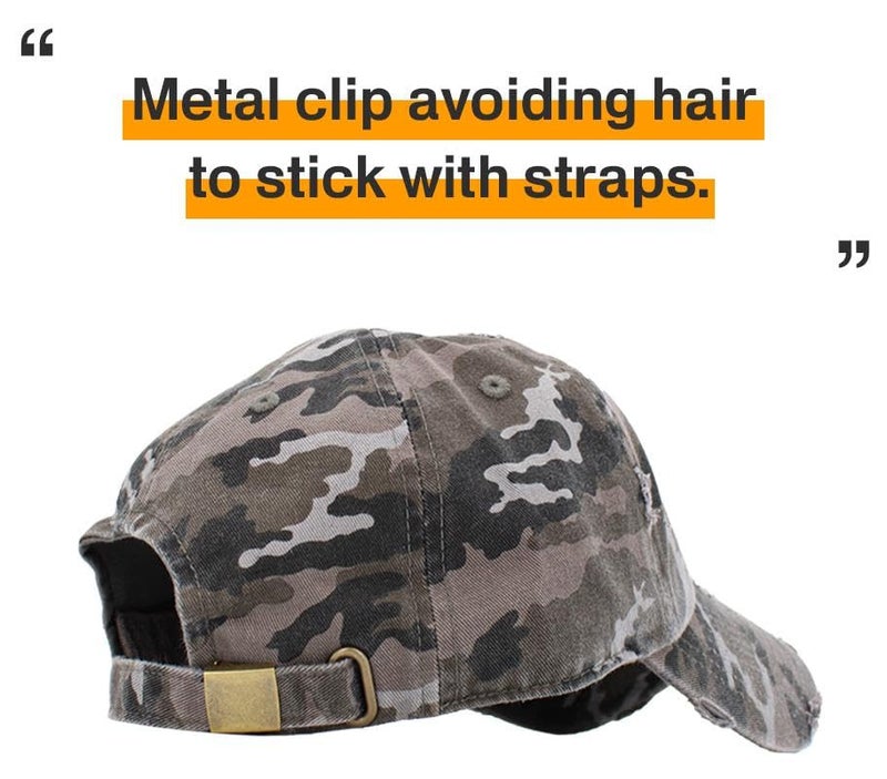 KBETHOS KBE-VINTAGE BLK-CAM Vintage Washed Cotton Baseball Cap, Black Camo - Image 2