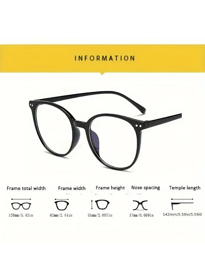 SCENT HOUSE Unisex Square Blocking Glasses, Suitable for Computers, Tvs, And Phones, Clear Lenses, Lightweight And Comfortable for Daily (Includes eyeglass case)
,blue lighe blocking glasses,eyeglasses - Image 2