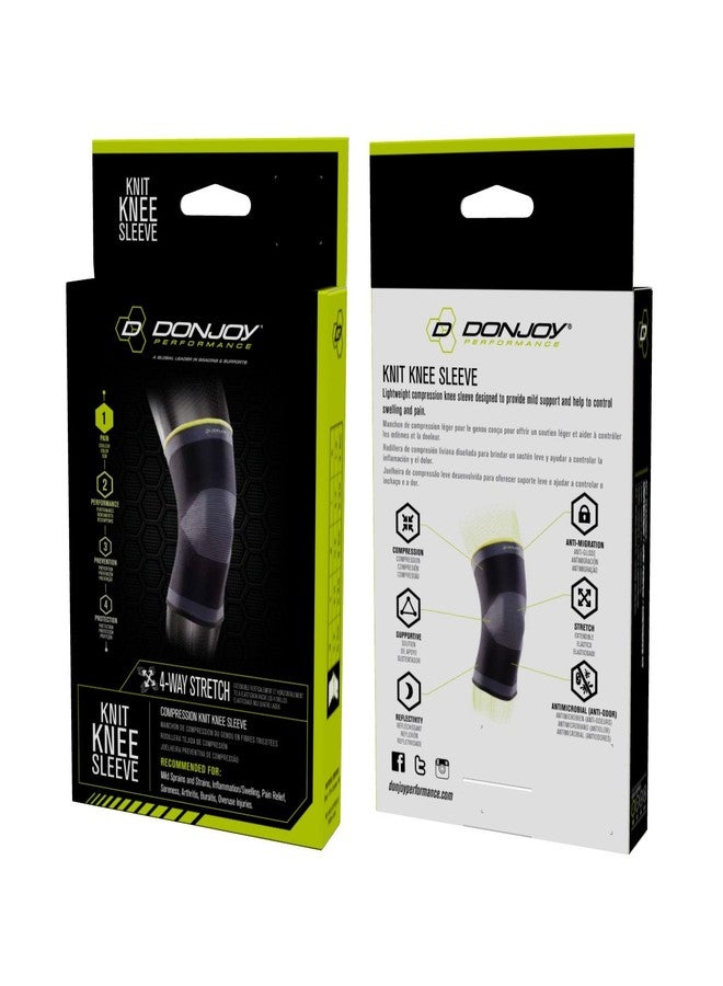 DonJoy Performance Knit Compression Knee Sleeve - Mild Support for Knee Sprains, Strains, Instabilities, Pain, Soreness, Arthritis, Bursitis, Overuse Injuries - X-Large - Image 2