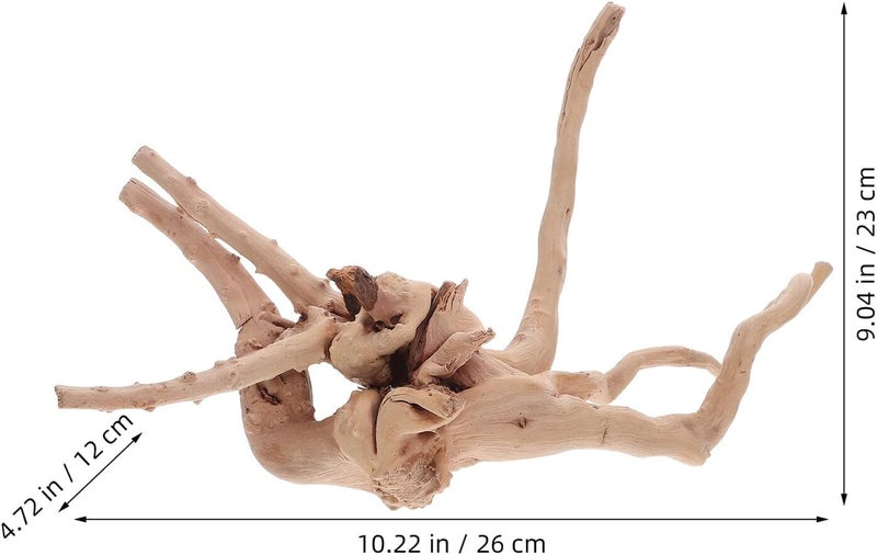 Toyvian 3pcs Natural Aquarium Driftwood Decoration Set, Small Irregular Wood Branches (10-25cm) for Freshwater Fish Tank Ornament and Aquatic Terrarium Accessory - Image 2
