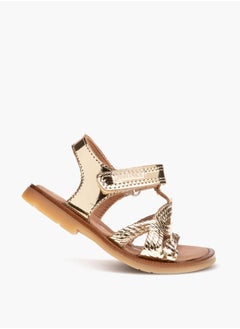 Pablosky Girls' Strap Sandals with Hook and Loop Closure  - Image 5