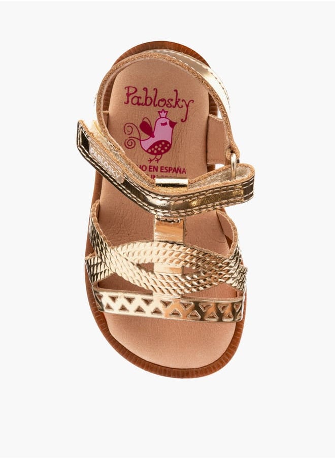Pablosky - Girls' Strap Sandals with Hook and Loop Closure - Image 1