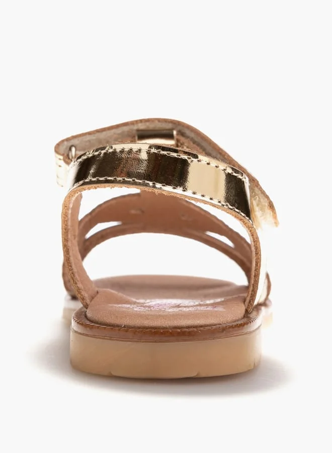 Pablosky Girls' Strap Sandals with Hook and Loop Closure
