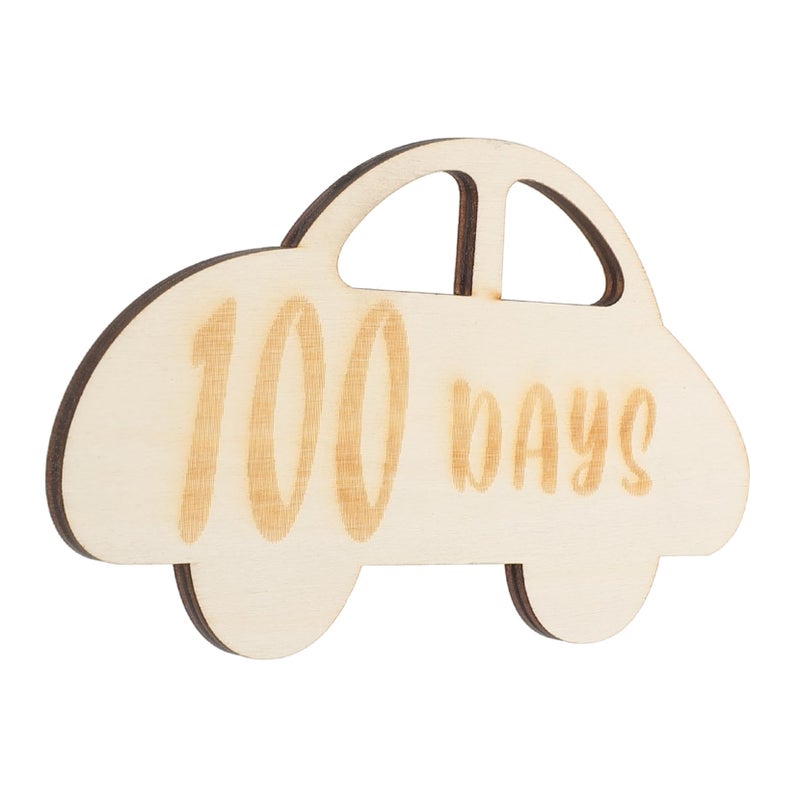 Wooden Birth Announcement Cards Photo Props Unique Design Cherish Each Moment - Image 2