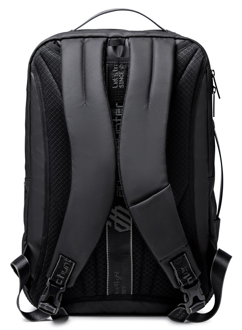 ARCTIC HUNTER 3 in 1 Water Resistant Unisex 17.3 Inch Backpack Convertible Slim Daypack with 2 Small Bag and Built In USB Jack for Casual and Business B00483 Black - Image 5