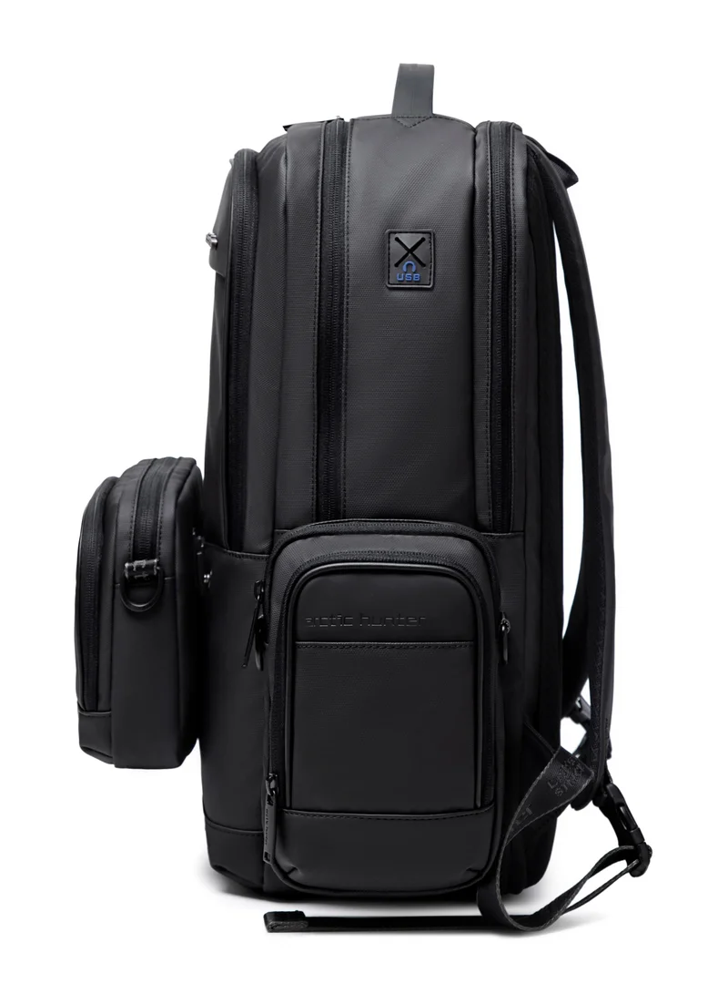 Arctic Hunter  3 in 1 Water Resistant Unisex 17.3-inch Backpack Convertible Slim Daypack with 2 small bag and Built-in USB Jack for Casual and Business, B00483, Black for Men | Best Price UAE