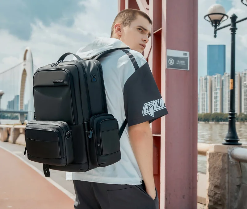 Arctic Hunter  3 in 1 Water Resistant Unisex 17.3-inch Backpack Convertible Slim Daypack with 2 small bag and Built-in USB Jack for Casual and Business, B00483, Black for Men | Best Price UAE