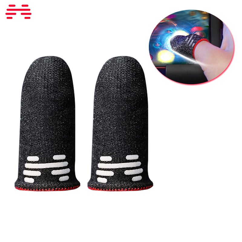 Betop Mobile Game Controller Carbon Fiber Finger Sleeve Sweat-Proof Phone Touch Screen Thumb Gloves 2 Pcs for Gaming - Image 1