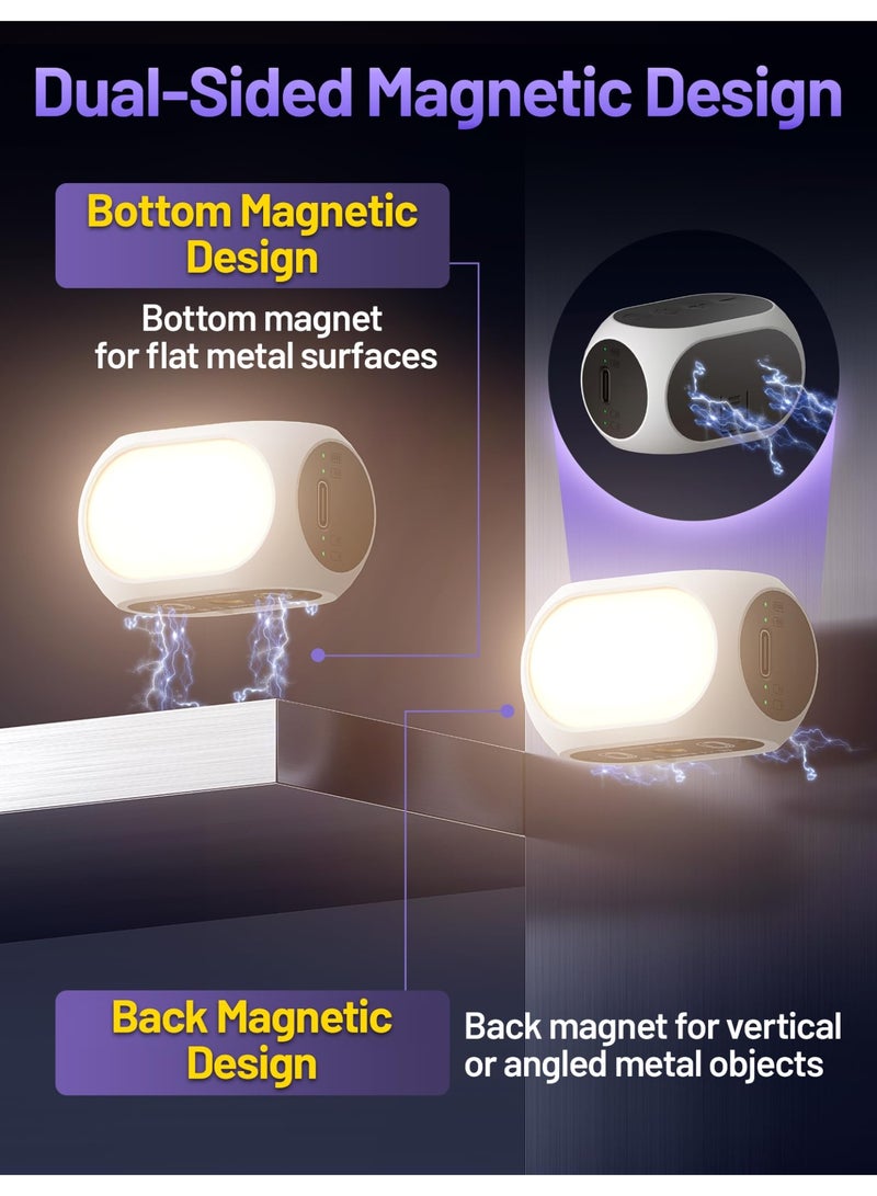 YelaJoy Magnetic Fill Light for Handheld Gimbal Stabilizer, Portable Clip Cell Phone Selfie Light Rechargeable Selfie Light with 3 Lighting Modes, Universal Smartphone Video Shooting Fill Light - Image 3