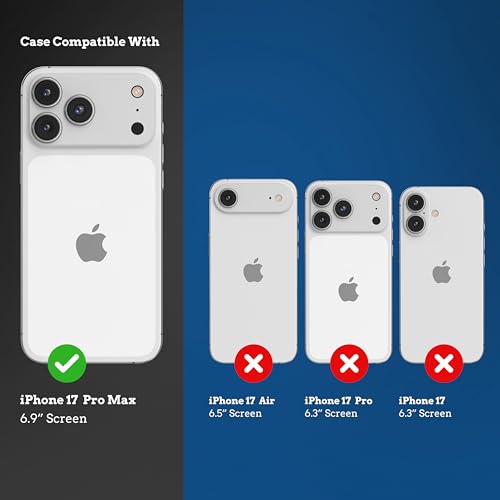 Parachute for iPhone 17 Pro Max Case 6.9" Magnetic Wireless Charging Ready [Compatible with MagSafe] Hybrid Shockproof Slim Cover with Camera Guard, Raised Bezels, Anti-Scratch, Drop Protection, Blue - Image 4