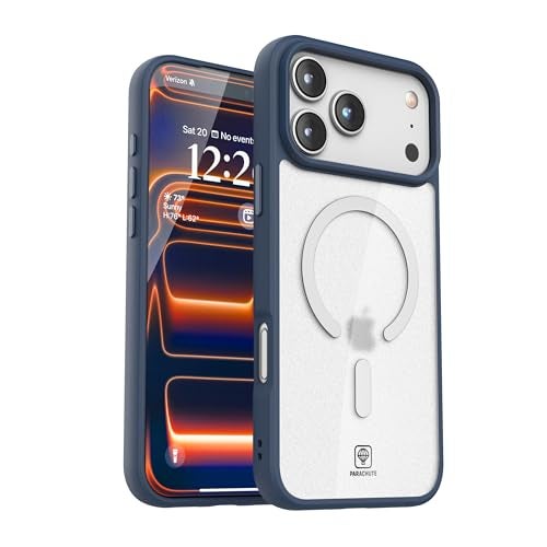 Parachute for iPhone 17 Pro Max Case 6.9" Magnetic Wireless Charging Ready [Compatible with MagSafe] Hybrid Shockproof Slim Cover with Camera Guard, Raised Bezels, Anti-Scratch, Drop Protection, Blue - Image 1
