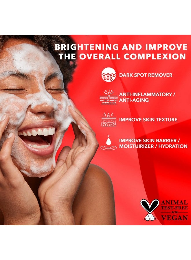 koji white Oji White Kojic Acid Dark Spot Corrector Soap Kojic Acid Soap With Vitamin C Licorice Root Niacinamide Glycolic Acid Hyaluronic Acid Vitamin E Ceramide Exfoliating &AmpAmp;Amp;Amp; Brightening 2 Bars - Image 5