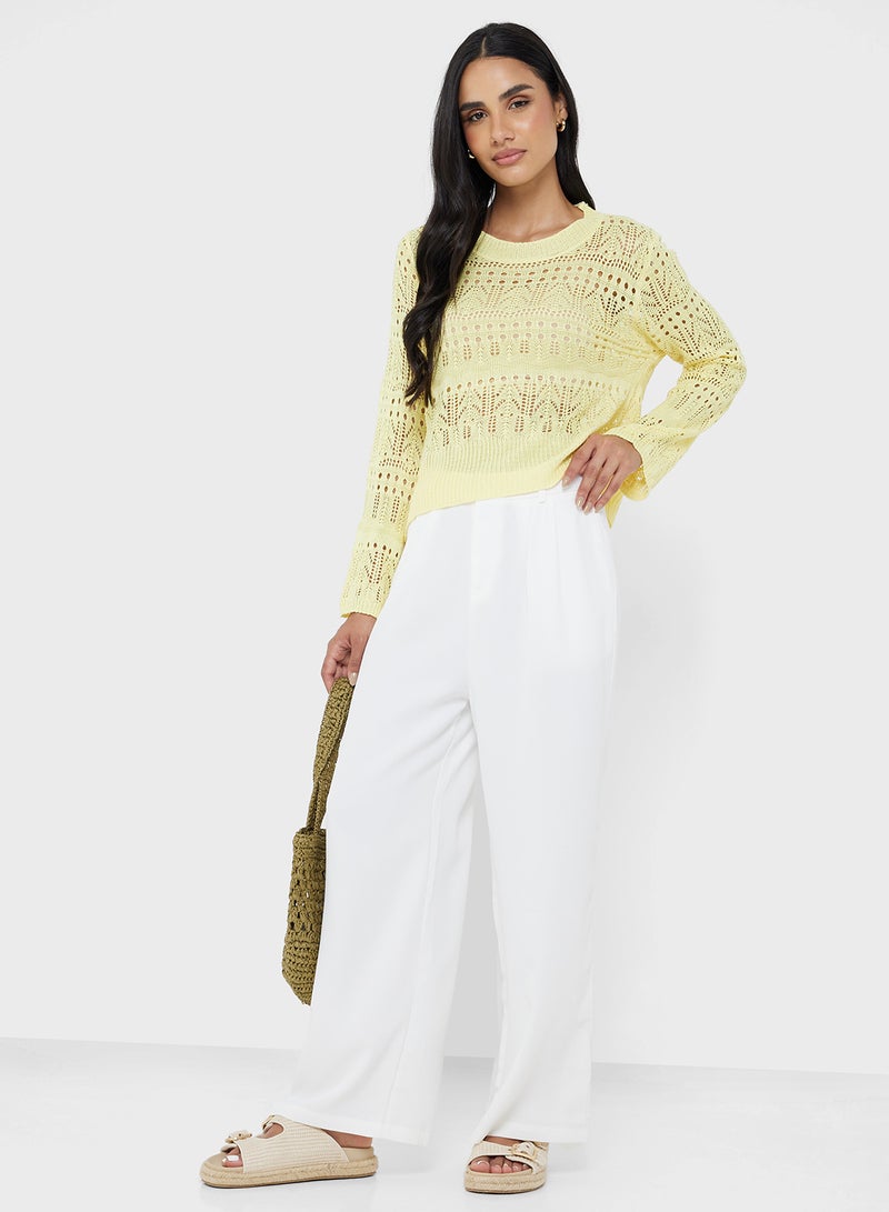 Ginger High Rise Wide Leg Trousers - Image 2