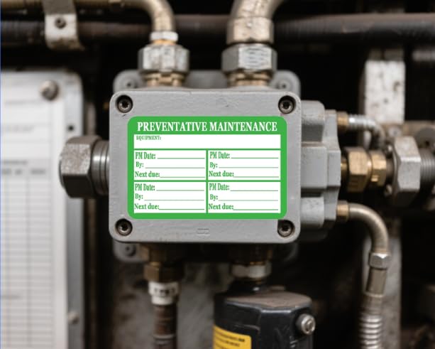 Remarkabel Preventative Maintenance Stickers Labels,3x2 Inch Green Self Laminating Preventative Maintenance Inspection Safety by/Date/Next Due Vinyl Stickers (200 Pcs) - Image 5
