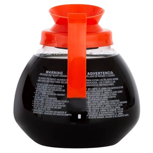 Bunn 12-Cup Glass Coffee Decanter, Orange - Image 4