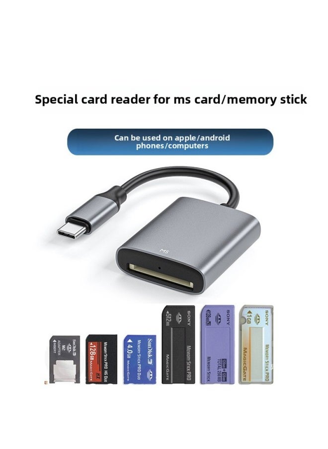 Generic - MS Card Reader For Sony For Sony Memory Stick Long And Short Stick Canon Samsung CCD Camera SD/CF/XD-Color:Type-c Port [applicable To Android/For Iphone 15-16] Xd+sd+tf Card Reader-Capacity:USB3.0 - Image 1