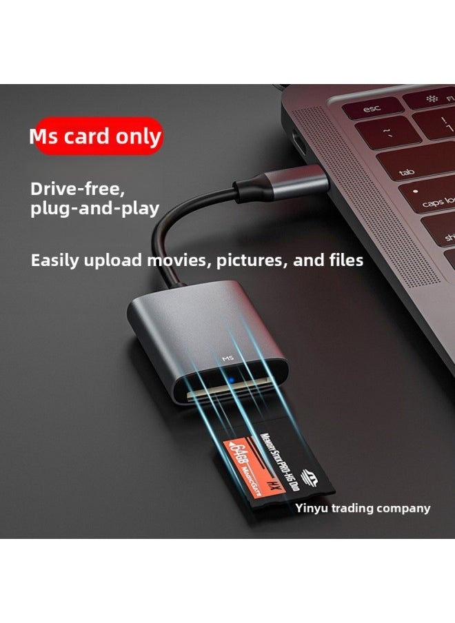 Generic - MS Card Reader For Sony For Sony Memory Stick Long And Short Stick Canon Samsung CCD Camera SD/CF/XD-Color:Type-c Port [applicable To Android/For Iphone 15-16] Xd+sd+tf Card Reader-Capacity:USB3.0 - Image 1