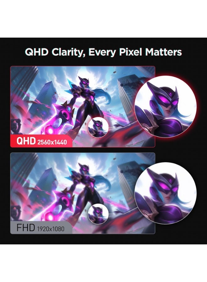 KOORUI 27 Inch Gaming Monitor | 320Hz Fast IPS, 1ms Response, QHD HDR400 Display, 90% DCI-P3, Adaptive Sync, Ultra Slim Frame, VESA Mountable, HDMI 2.0 & DP 1.4 G2721E - Image 3