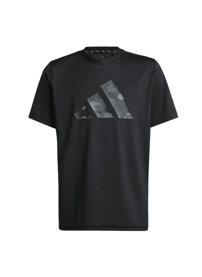 Adidas adidas J Tr-Es Pri T Black Training T-Shirts 5-6Y