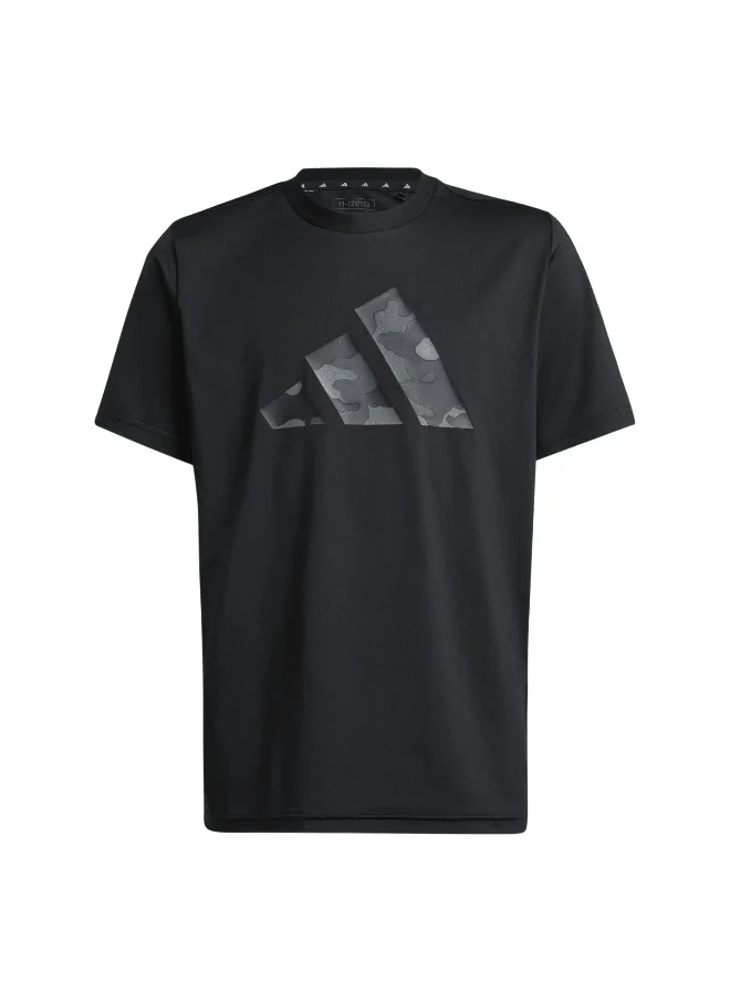 Adidas adidas J Tr-Es Pri T Black Training T-Shirts 5-6Y