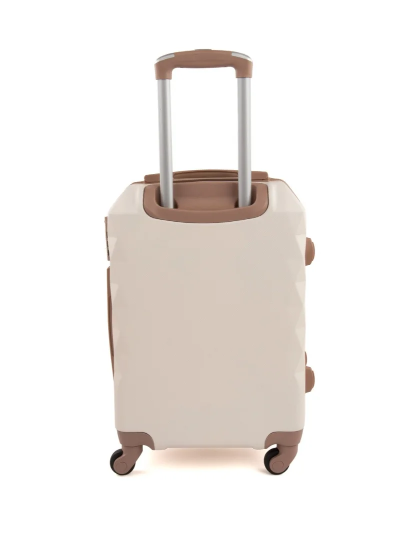 Limra Cabin Carry Check-In Luggage Trolley Size 20 inch Beige/Gold