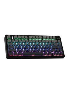 AULA AULA F75 Gasket Mechanical Keyboard, 75% Wireless Hot Swappable Gaming Keyboard with Five-Layer Padding&Knob, Bluetooth/2.4GHz/USB-C, RGB (Black Gradient, LEOBOG Reaper Switch)  - Image 1