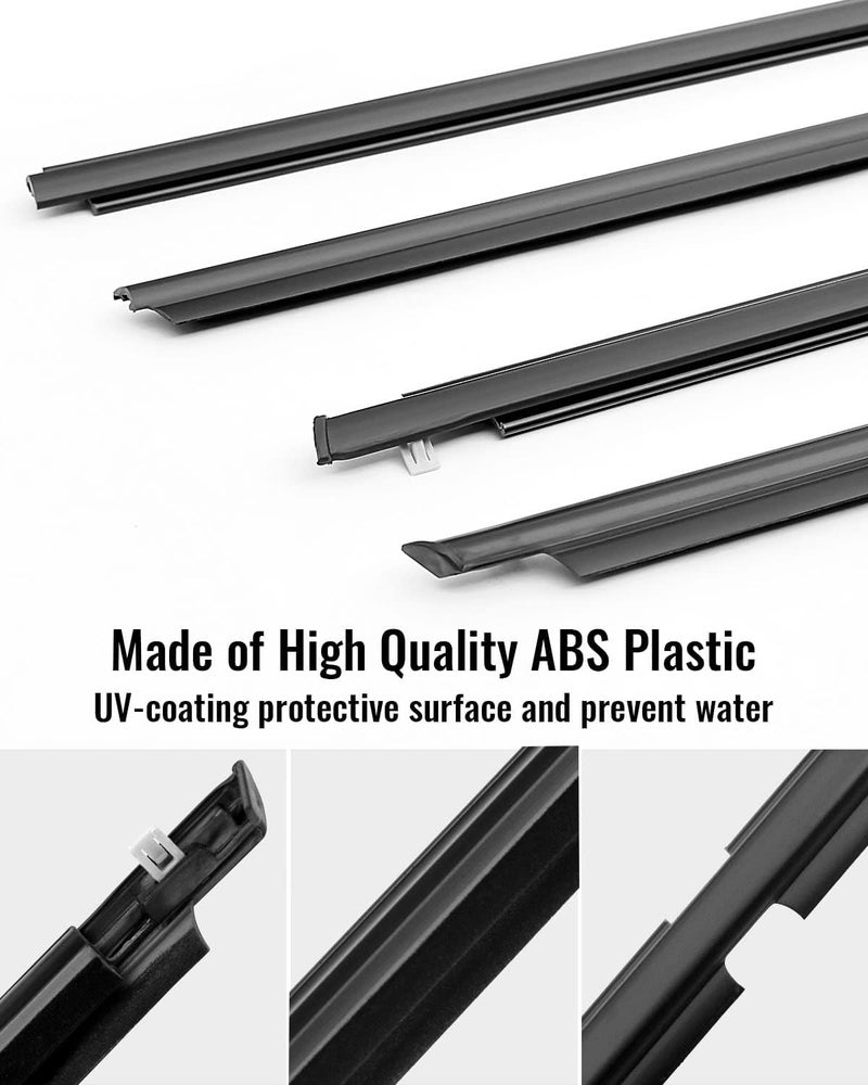 TIKSCIENCE Weatherstrip Window Moulding Trim Seal Belt for Toyota 4Runner 2003-2009 - Image 2