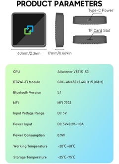 Vierex Carbitlink To Wireless Carplay Android Auto Dongle Smartlink carbit Link To Streaming Box compatible Vehicle: Jetour, Chery, Hongqi, Changan, JAC, Geely, Baic, GAC, Dongfeng  - Image 5