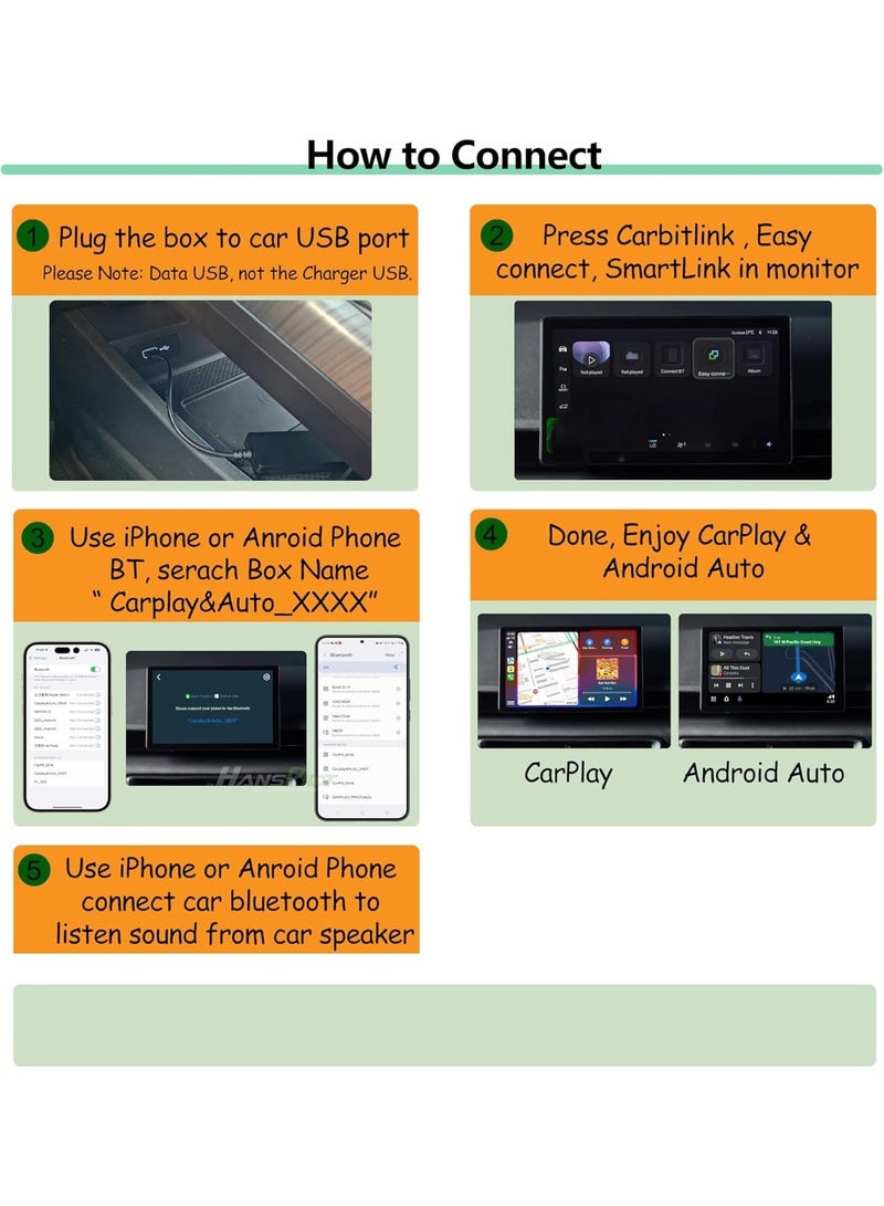 Vierex Carbitlink Wireless CarPlay & Android Auto Adapter for Chinese Cars with Phone Link/Easy Connect – Compatible with Jetour, Chery, Geely, Bestune, Hongqi, JAC, Emgrand, Changan, Baic, GAC, Dongfeng - Image 2