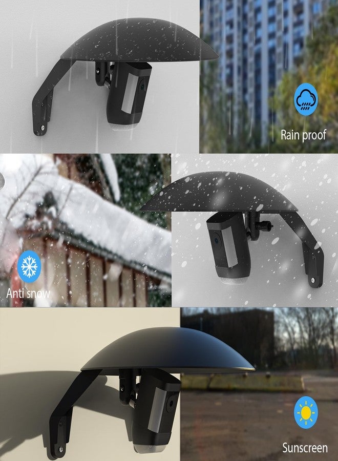 OkeMeeo Universal Sun Rain Shade Wall Mount for Blink Outdoor 4, Camera Sun Shield with Adjustable Mount for Ring/Wyze/Blink Camera(Black, 1 Pack) - Image 4