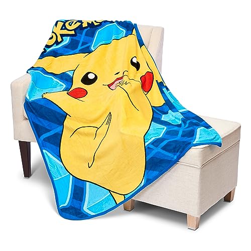 Northwest Pokémon, "Glitch Pikachu" Micro Raschel Throw Blanket, 46" by 60", Glitch Pikachu - Image 4