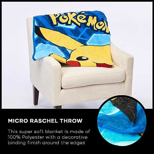 Northwest Pokémon, "Glitch Pikachu" Micro Raschel Throw Blanket, 46" by 60", Glitch Pikachu - Image 5