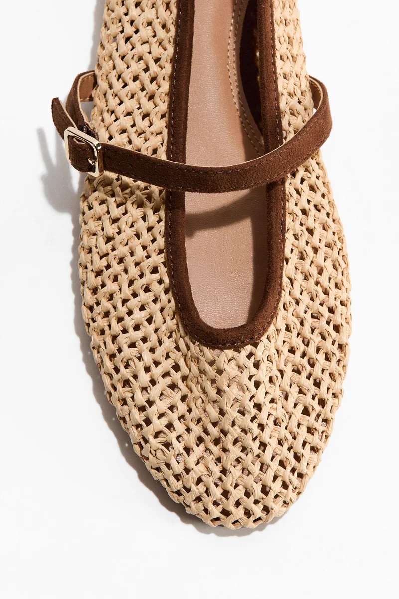 H&M Straw Mary Janes