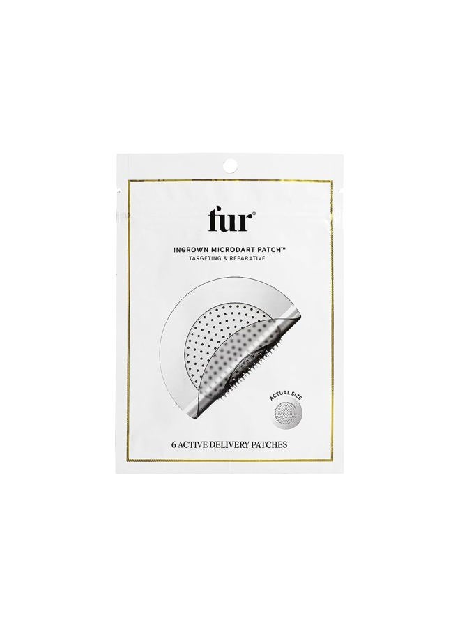 Fur Ingrown Microdart Patches - Ingrown Hair Care, Quickly and Effectively Clear Up Ingrown Hair Bumps - 6 Pack - Image 1