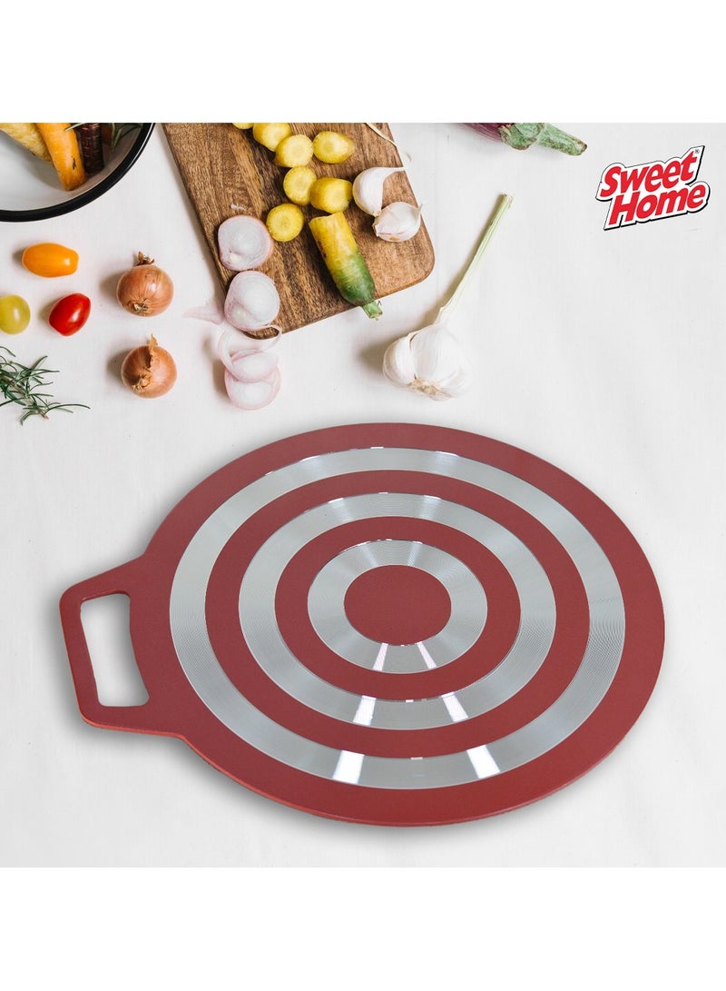 Sweet Home Nonstick Flat Crepe Pan 40cm, Durable Aluminum Griddle for Perfect Pancakes, Dosas, and Tortillas, Even Heat Distribution, PFOA-Free Cookware for Induction, Gas, and Electric Stoves - Image 4