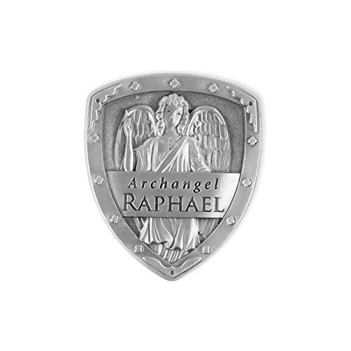 Angelstar 15512 Archangel Pocket Shield Token, 1-1/4 by 1-Inch, Raphael - Image 1